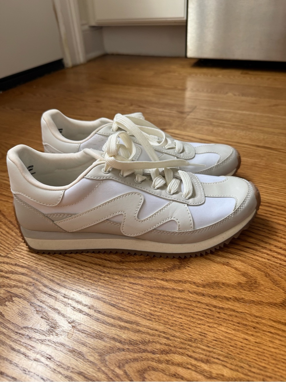 Target Women's Cream and White Sneakers